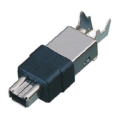 Mini IEEE 1394 4P male Wire solder type